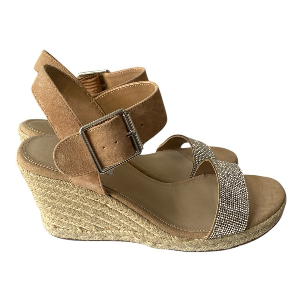 Steve Madden Maya-R Rhinestone Wedge Sandals - Picture 3 of 6